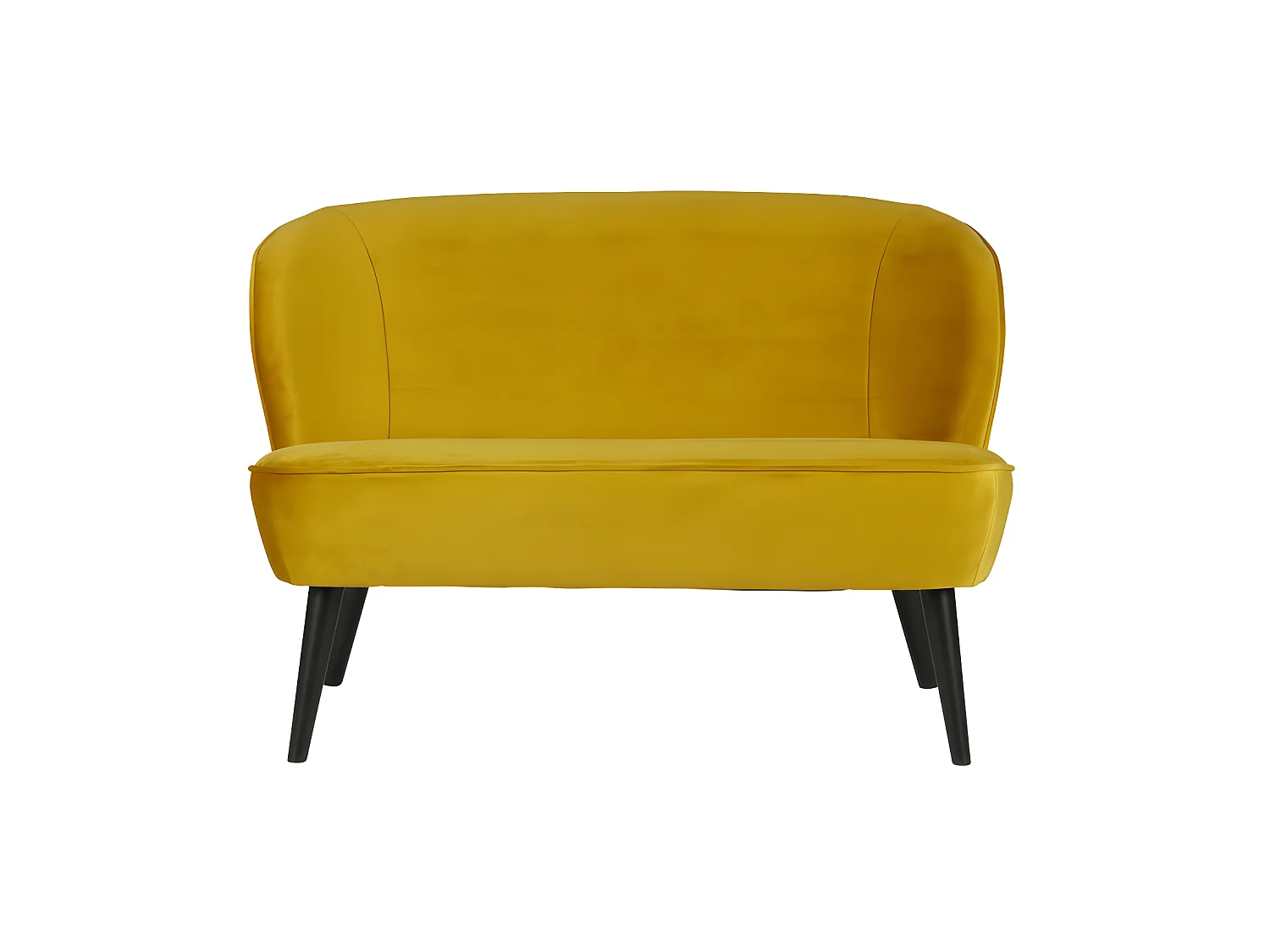 Sara - Banquette 2 places velours - Ocre