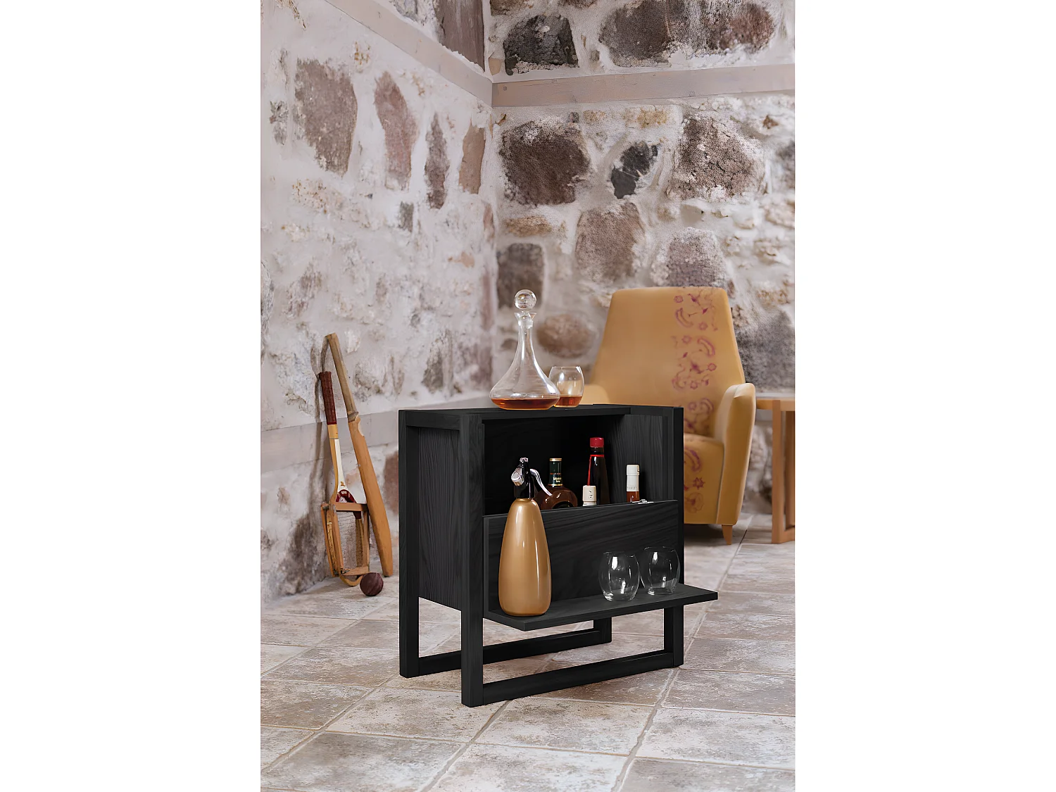 Mini Bar Design "NewEst" 60cm Noir