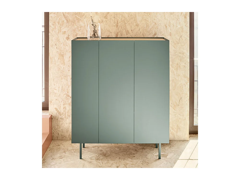 Arista - Casier à bouteilles en bois - Vert amande