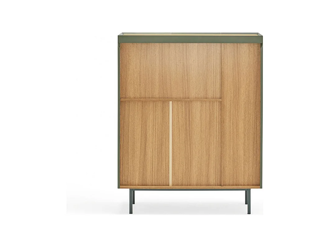 Arista - Casier à bouteilles en bois - Vert amande