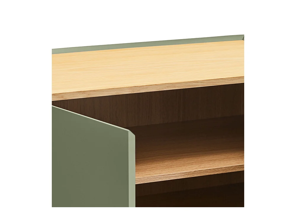 Arista - Casier à bouteilles en bois - Vert amande