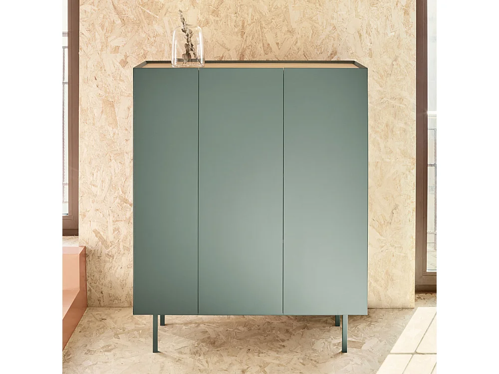 Arista - Casier à bouteilles en bois - Vert amande