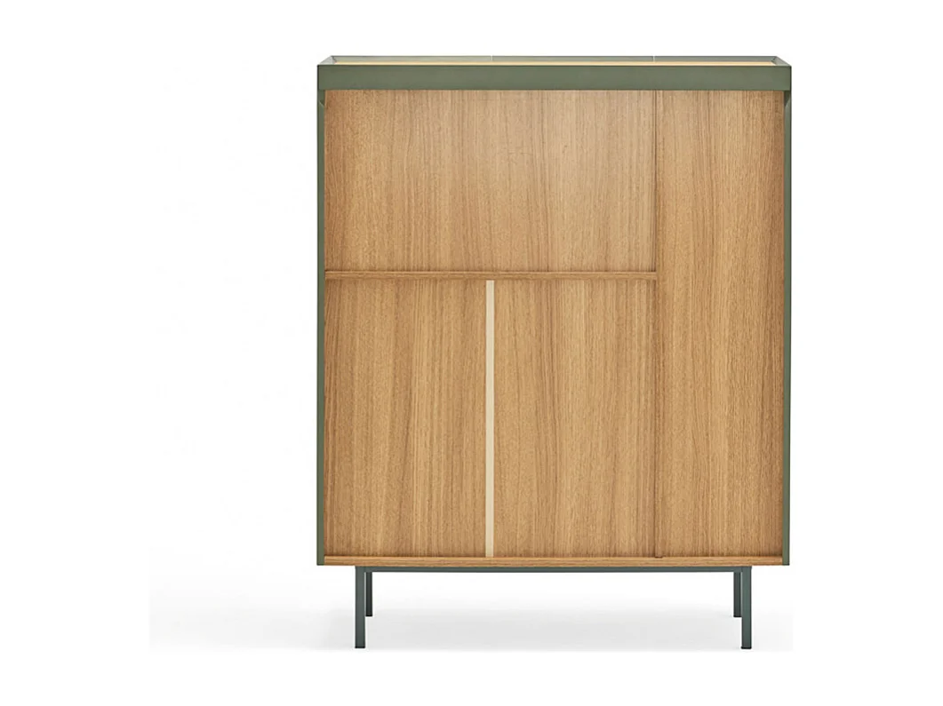 Arista - Casier à bouteilles en bois - Vert amande