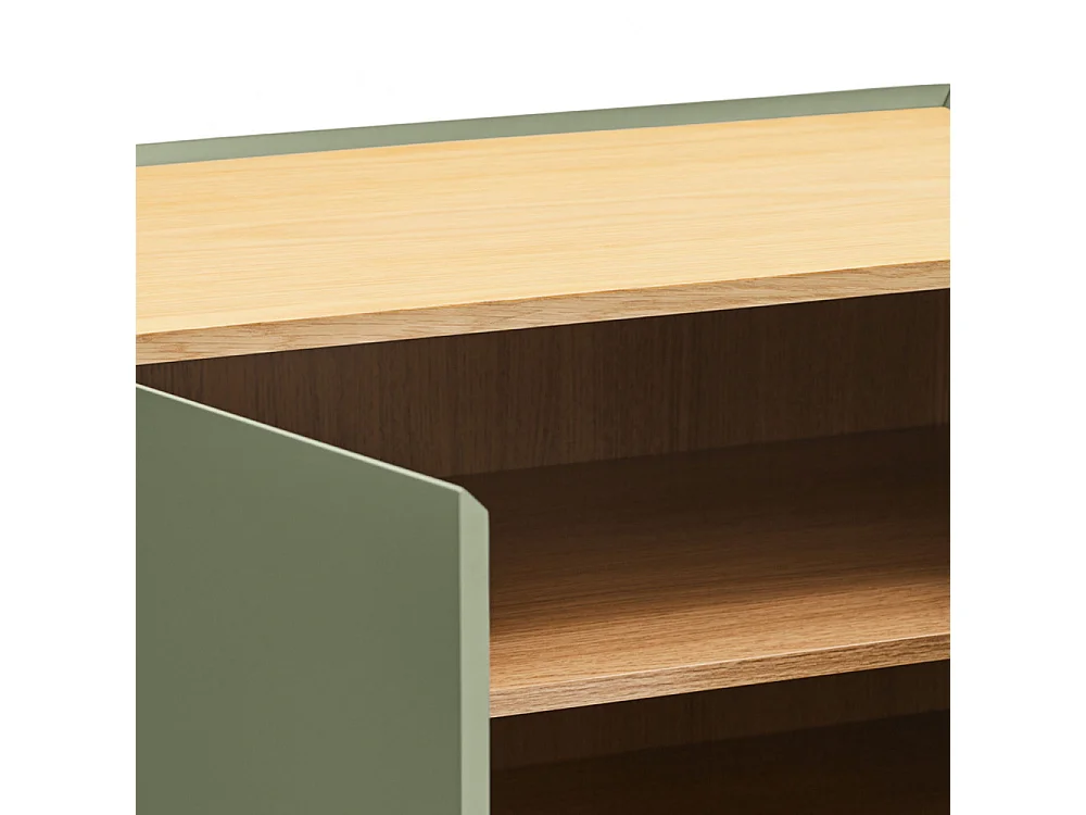 Arista - Casier à bouteilles en bois - Vert amande