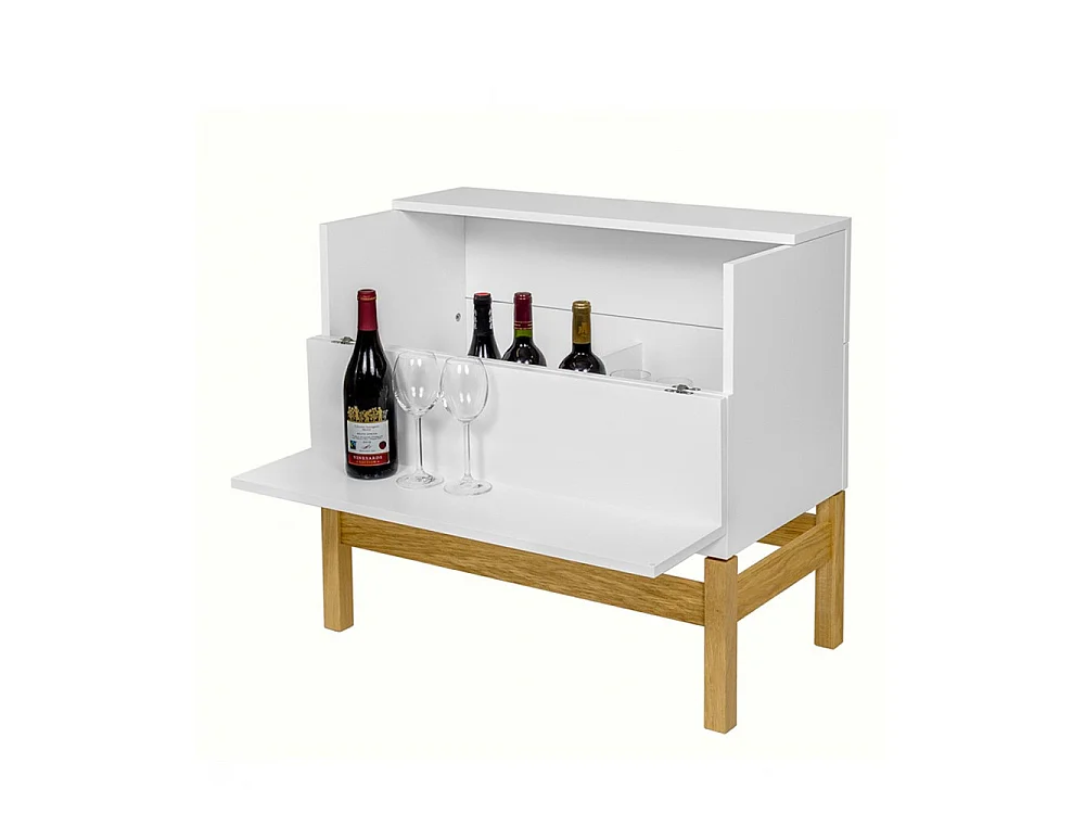 Grande - Mini-bar design scandinave - Blanc