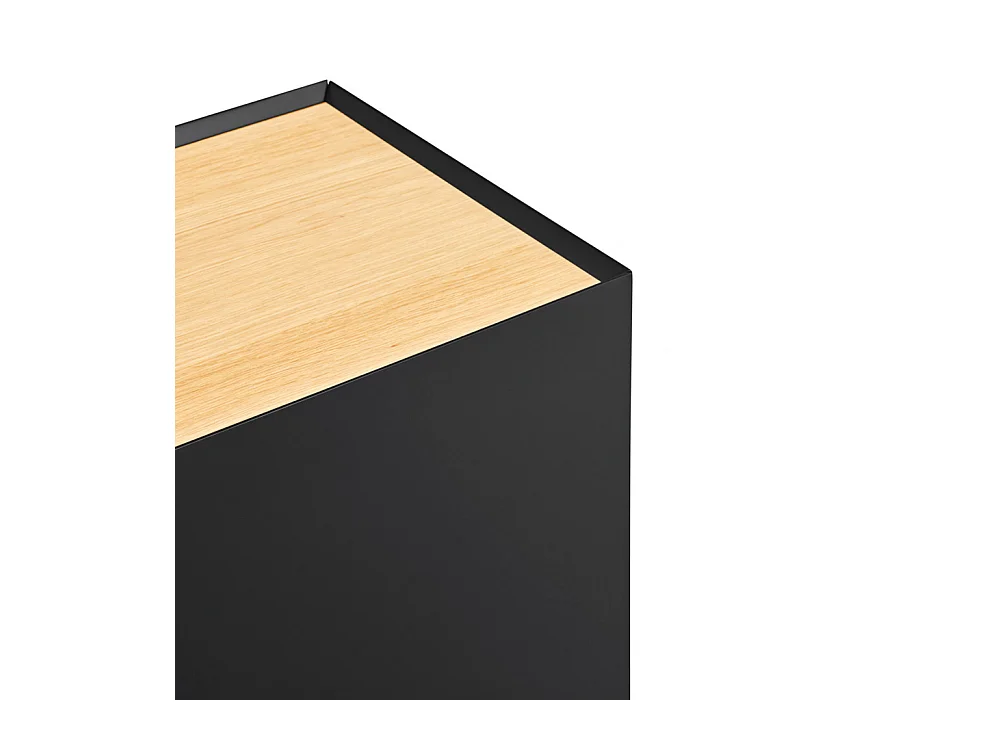 Arista - Casier à bouteilles en bois - Noir