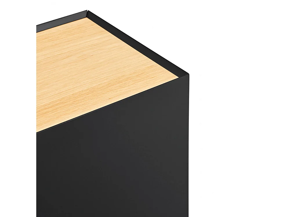 Arista - Casier à bouteilles en bois - Noir