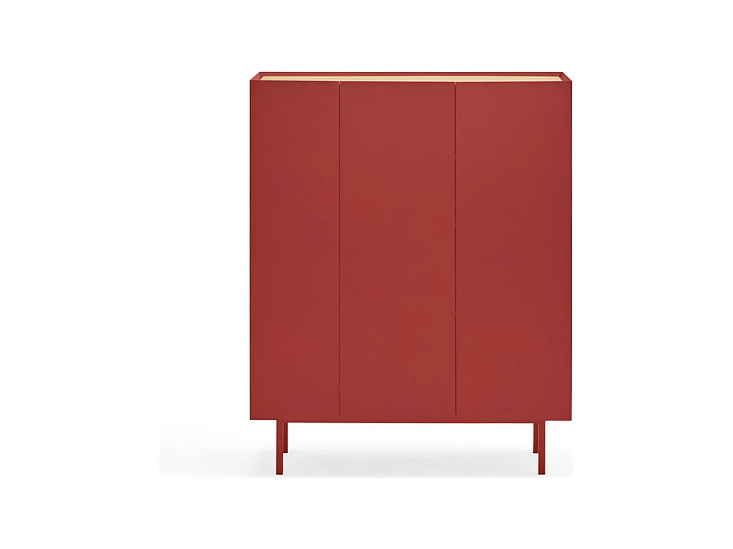 Arista - Casier à bouteilles en bois - Couleur - Rouge