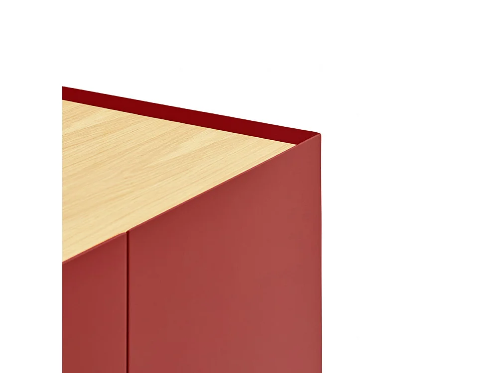 Arista - Casier à bouteilles en bois - Couleur - Rouge