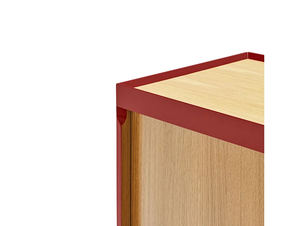 Arista - Casier à bouteilles en bois - Couleur - Rouge