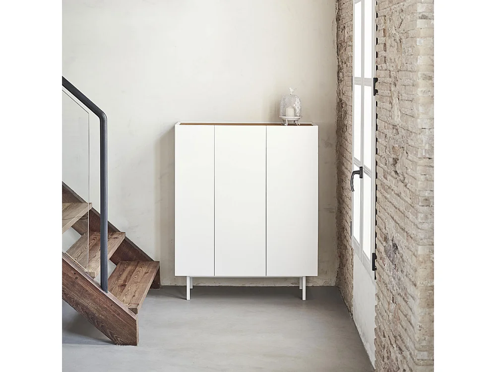 Arista - Casier à bouteilles en bois - Blanc