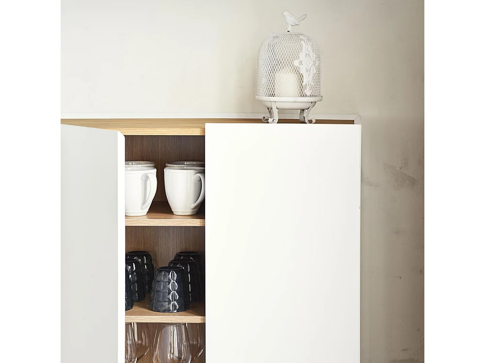 Arista - Casier à bouteilles en bois - Blanc