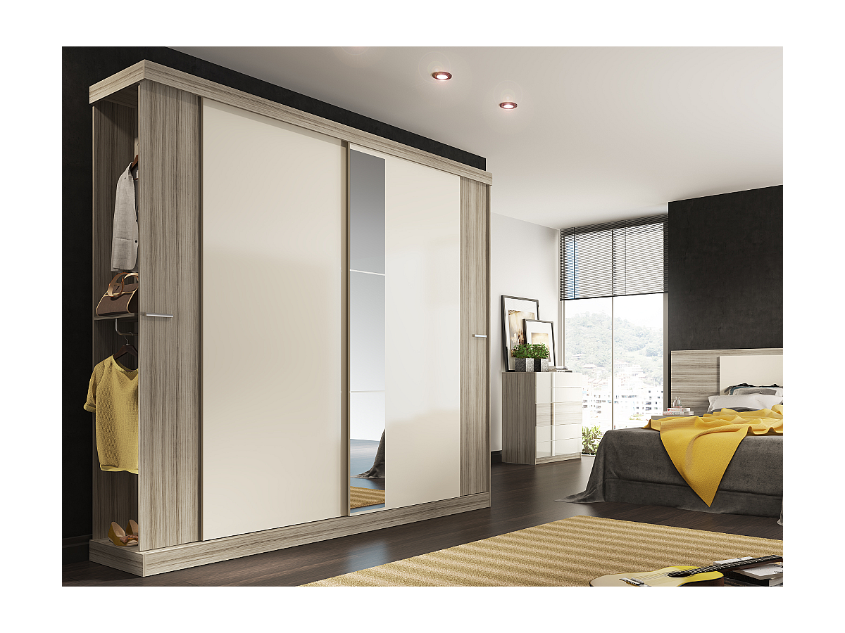 Kleiderschrank Adalrik - 2 Schiebetüren - Eiche günstig