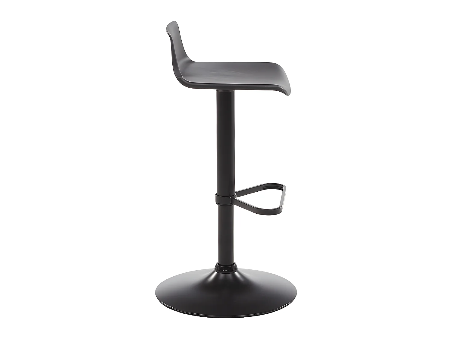 Barhocker 2er-Set höhenverstellbar - Polypropylen - Schwarz - CALAS