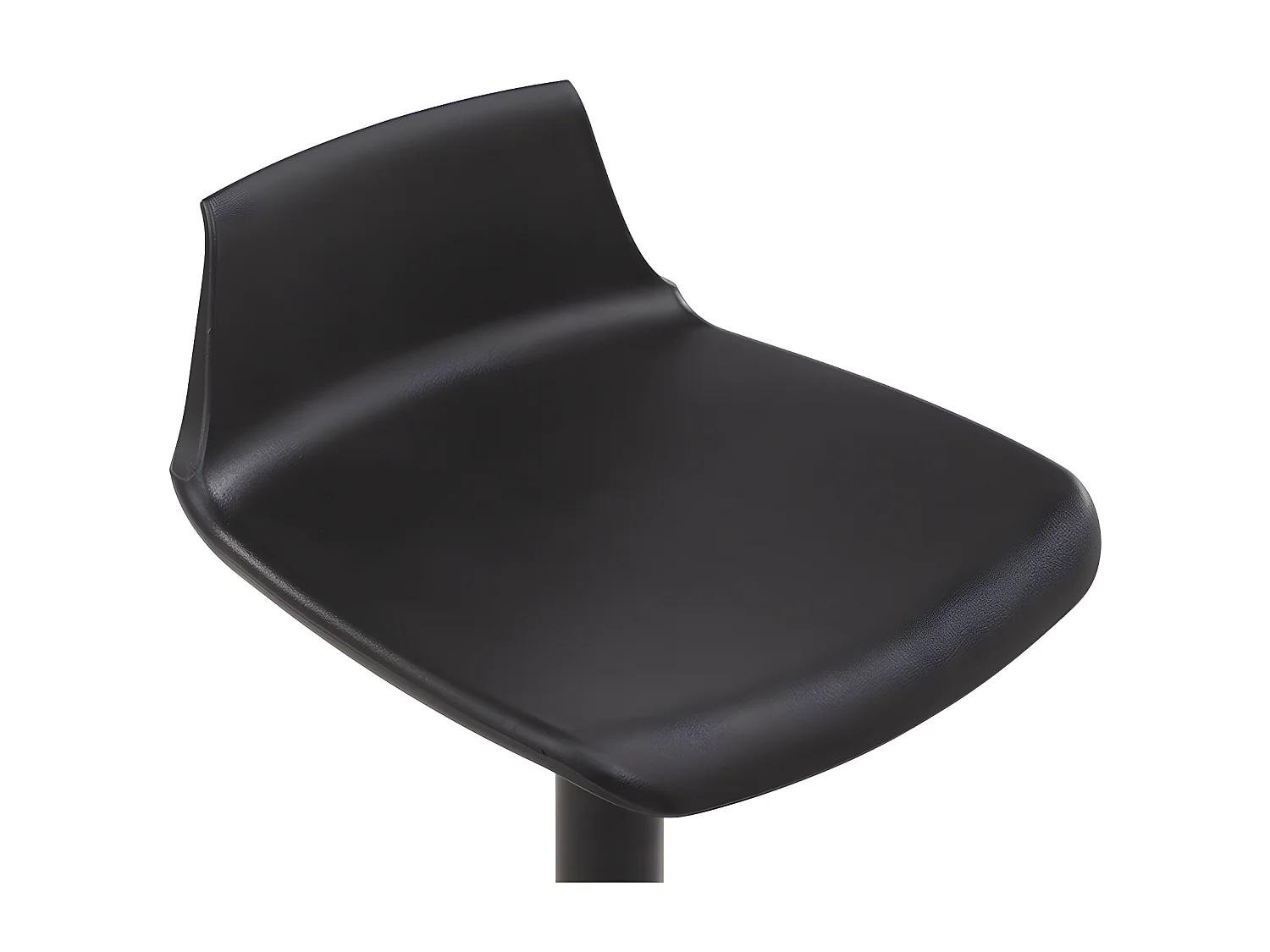 Barhocker 2er-Set höhenverstellbar - Polypropylen - Schwarz - CALAS