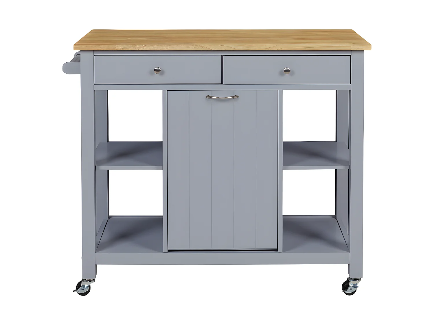 Carrito de servicio para cocina HALEY - 1 puerta y 2 cajones - Hevea