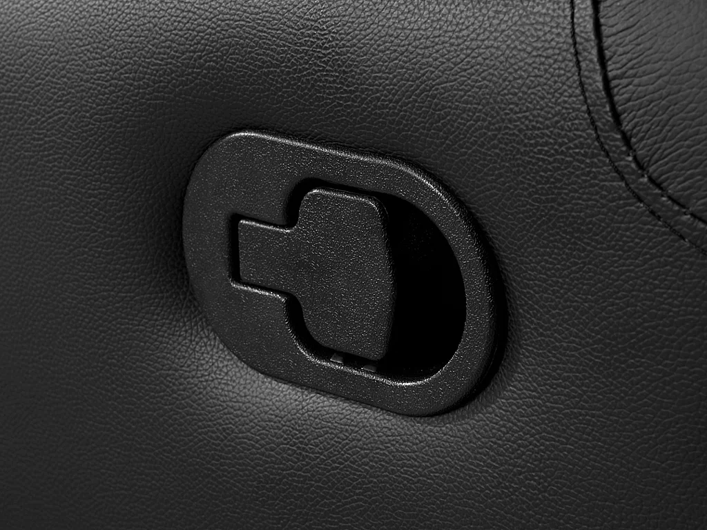 Canapé 3 places et un fauteuil relax en cuir AROMA - Noir