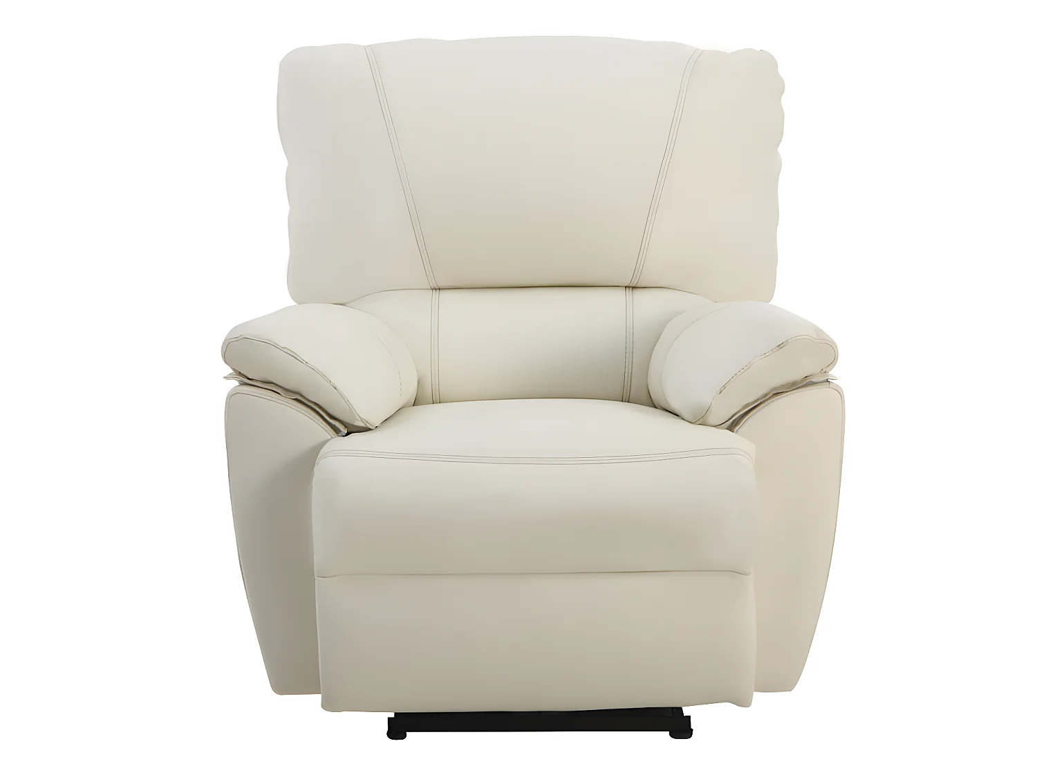 Relaxsofa 3-Sitzer & 2-Sitzer und Sessel elektrisch - Leder - Elfenbeinfarben - MARCIS