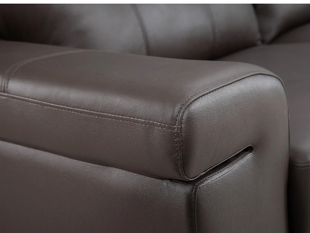 Canapés 3 places et 2 places en cuir HAZEL - Marron