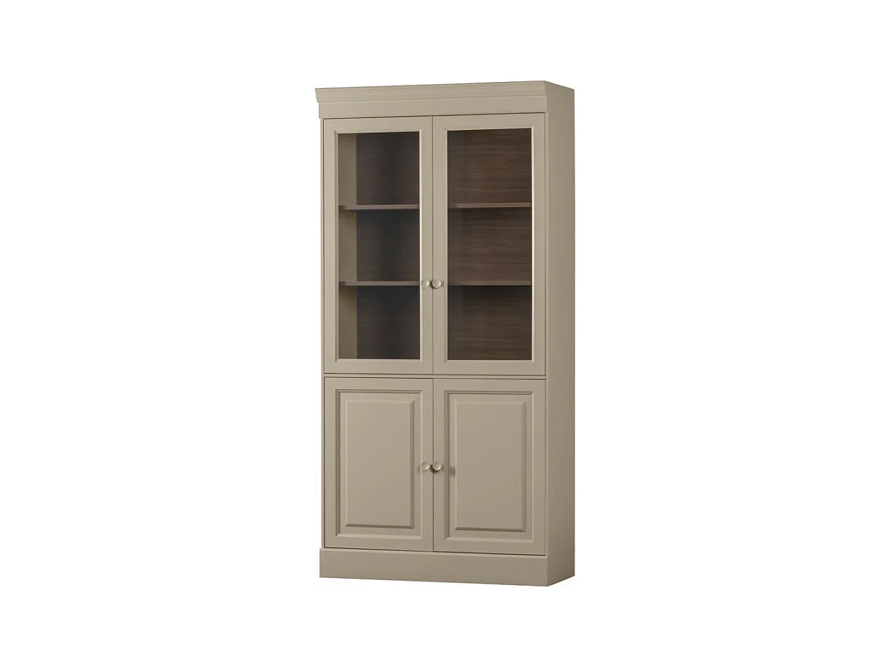Chow  - Vaisselier 4 portes en bois - Beige