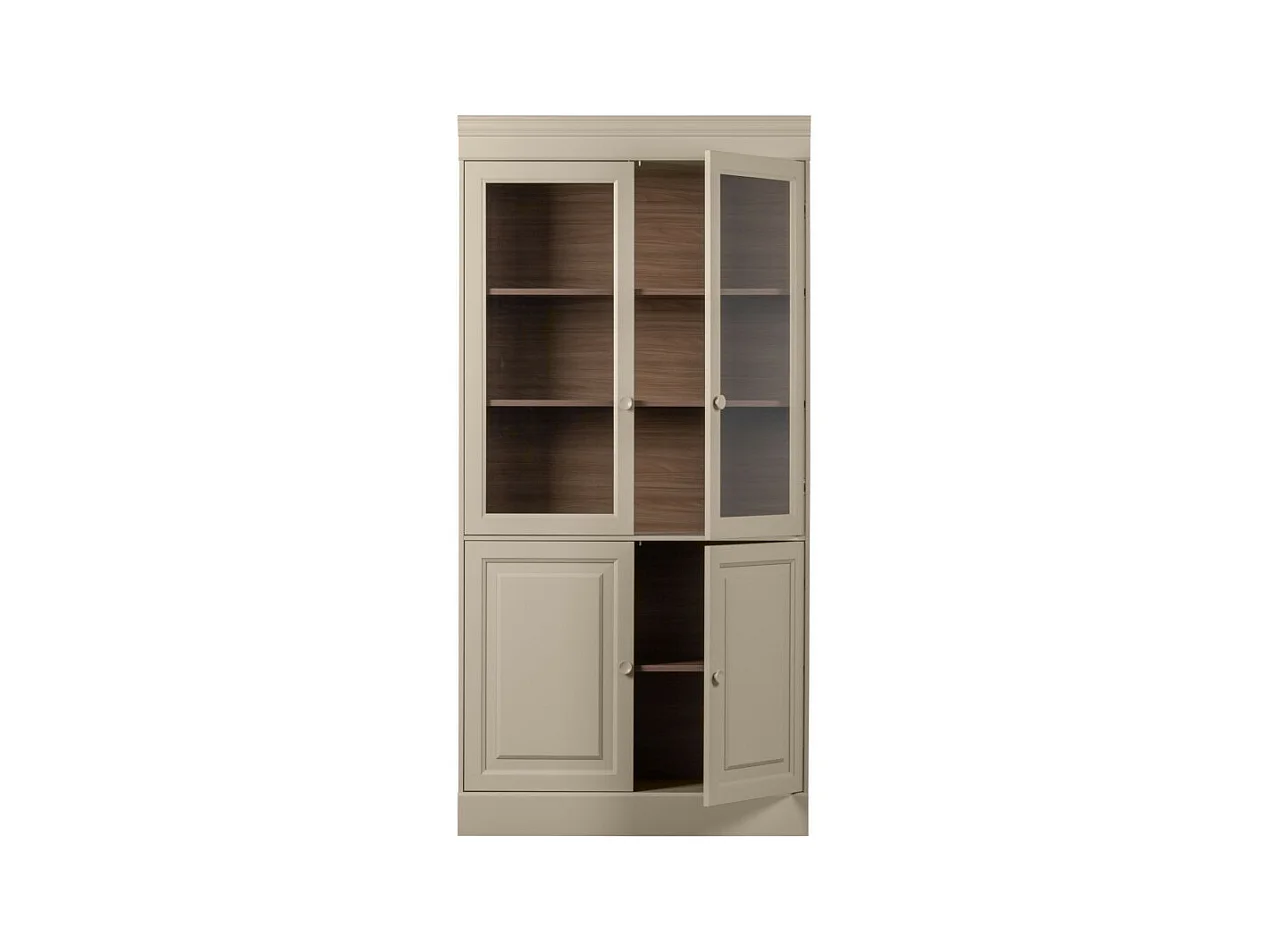 Chow  - Vaisselier 4 portes en bois - Beige