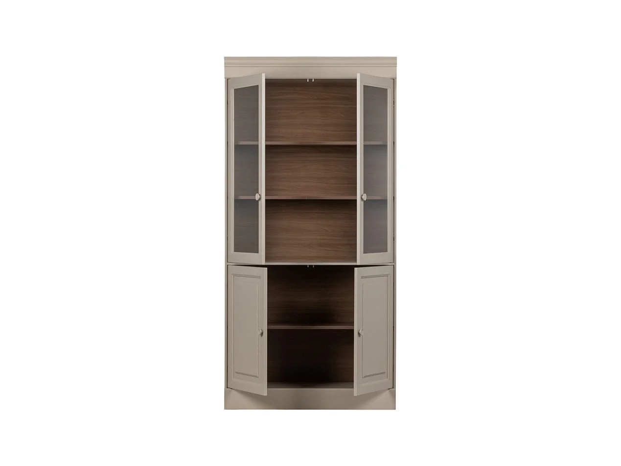 Chow  - Vaisselier 4 portes en bois - Beige
