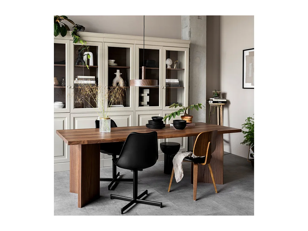 Chow  - Vaisselier 4 portes en bois - Beige