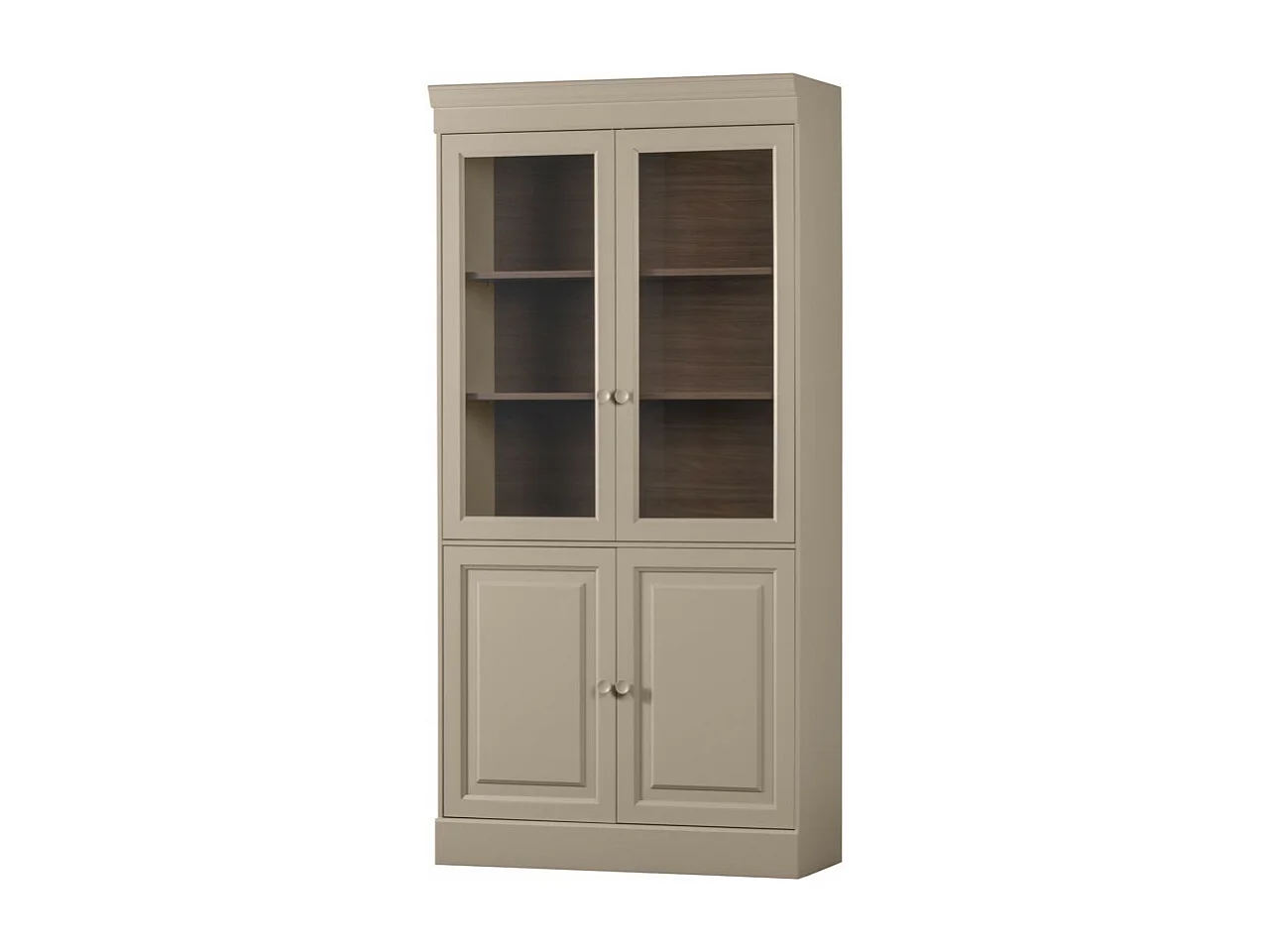 Chow  - Vaisselier 4 portes en bois - Beige