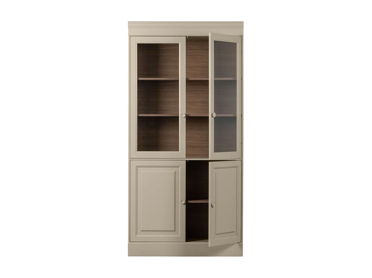 Chow  - Vaisselier 4 portes en bois - Beige