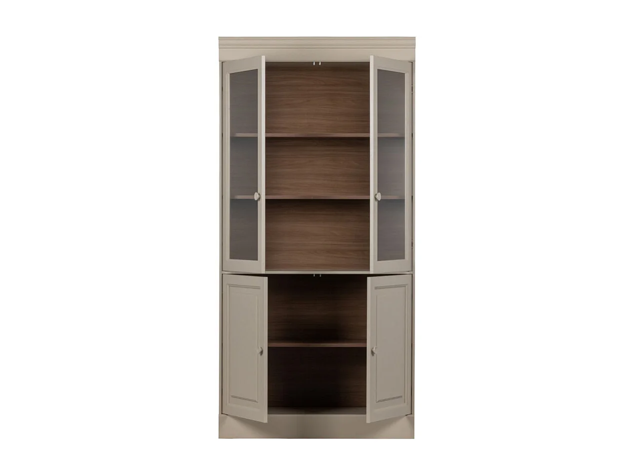 Chow  - Vaisselier 4 portes en bois - Beige