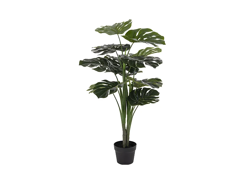 Künstliche Pflanze, Monstera, Grün, 90 cm