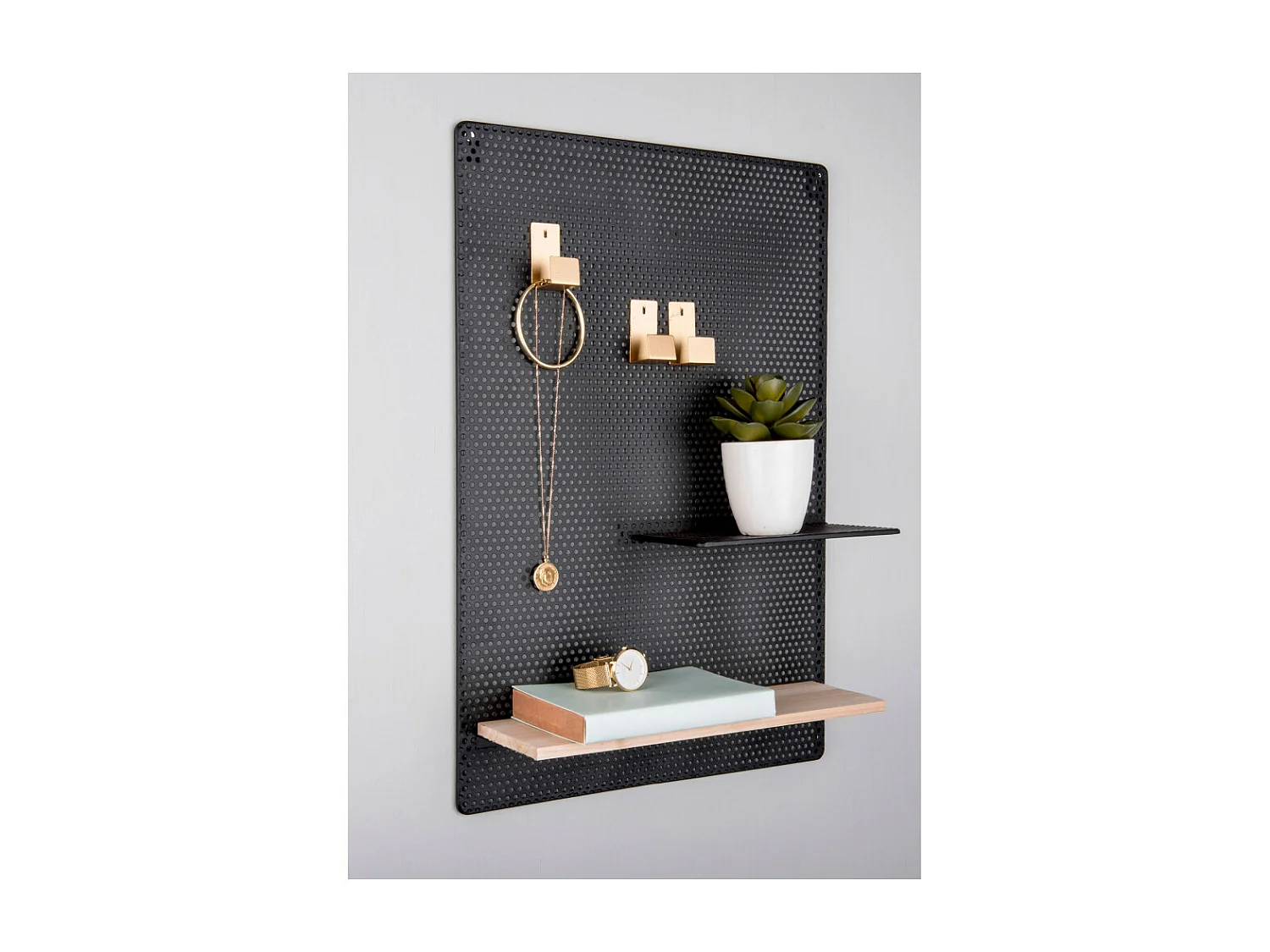 Memotafel mit Bretter aus Metall "Perky"