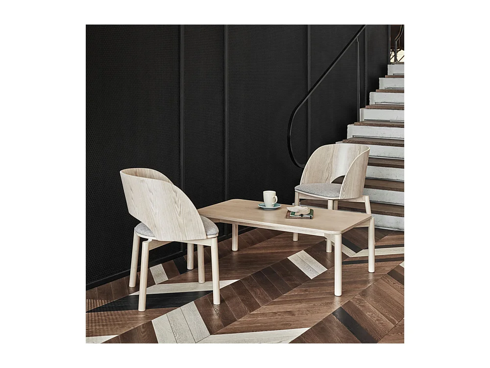 Niedriger Tisch aus Naturholz 110x60 h40 cm