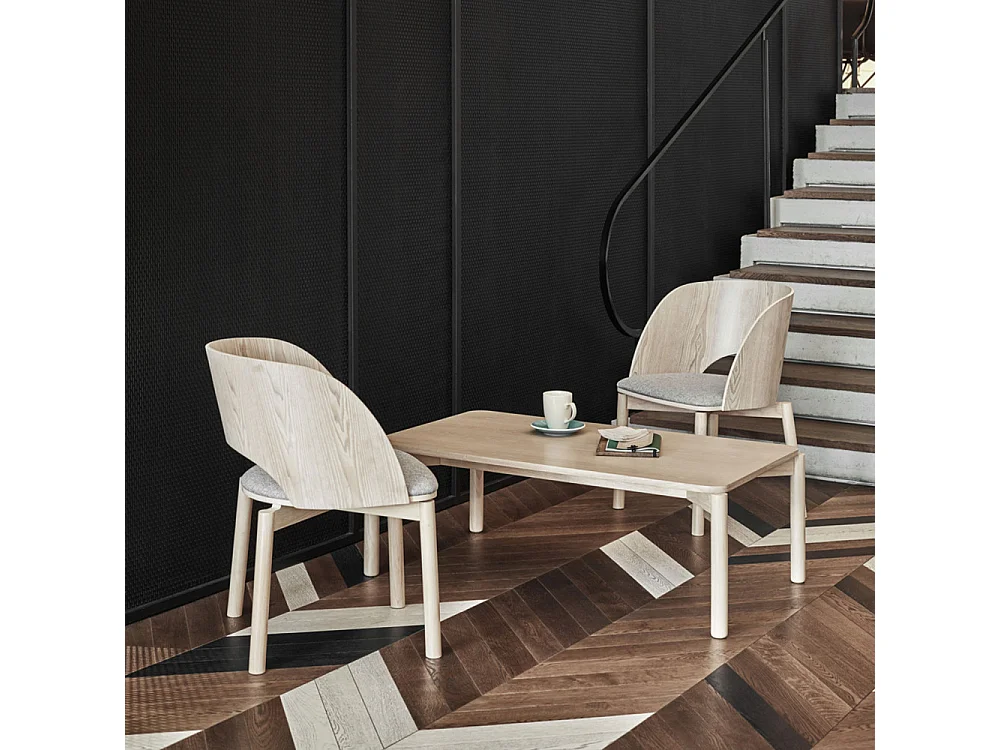 Tavolino basso legno naturale 110x60 h40 cm