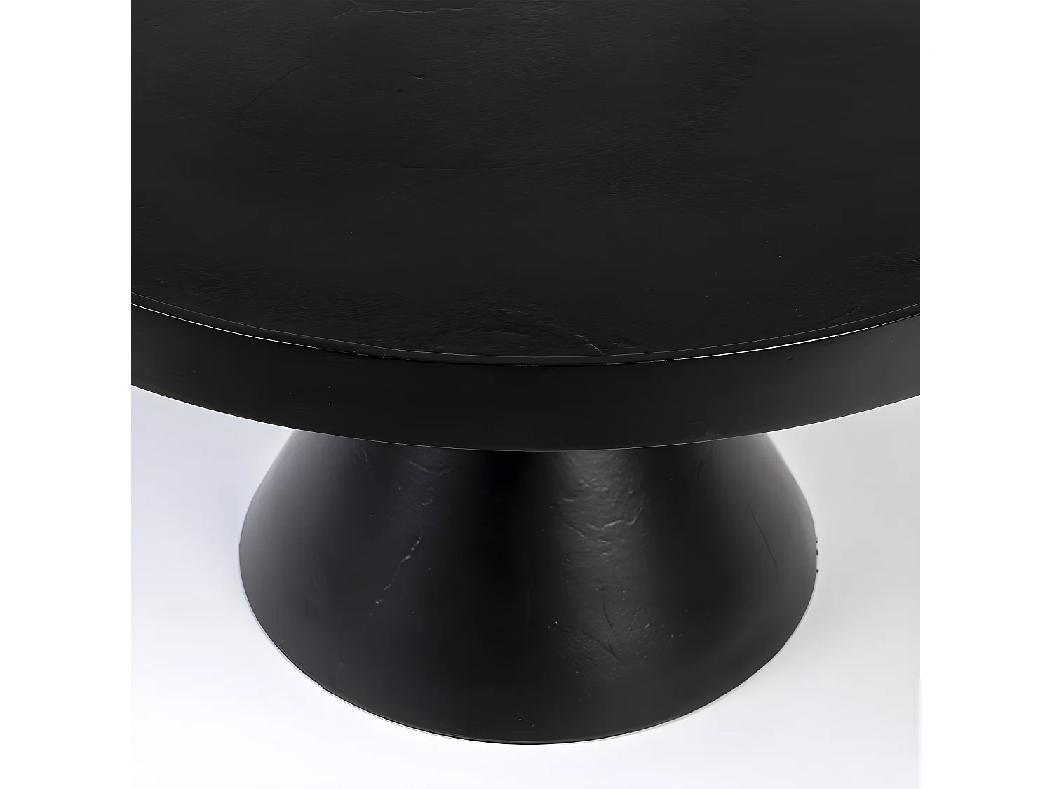 Floss - Table basse ronde en métal ø60cm - Noir