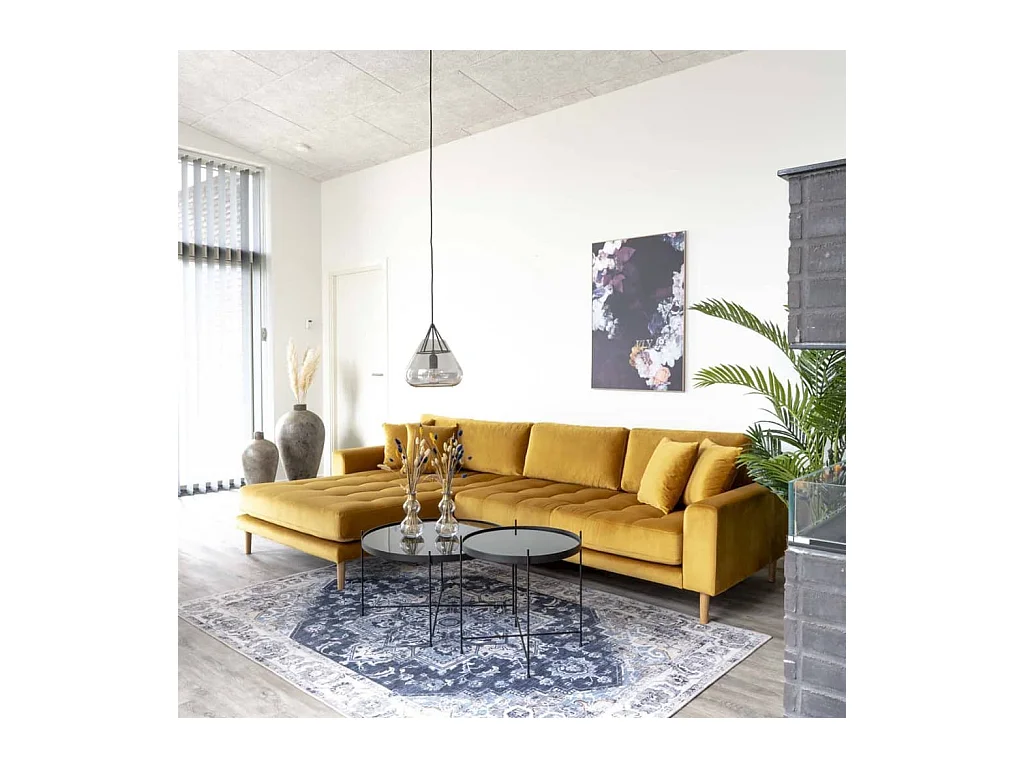 Mesa de café de acero negro Ø 48 x 48 cm