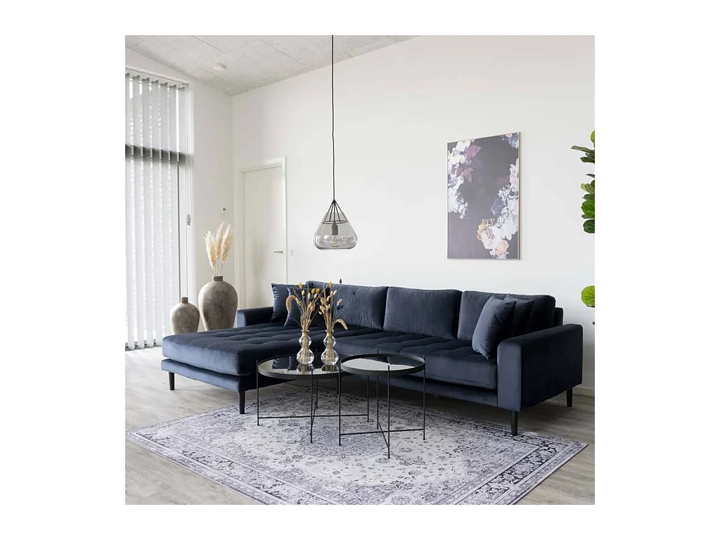 Mesa de café de acero negro Ø 48 x 48 cm