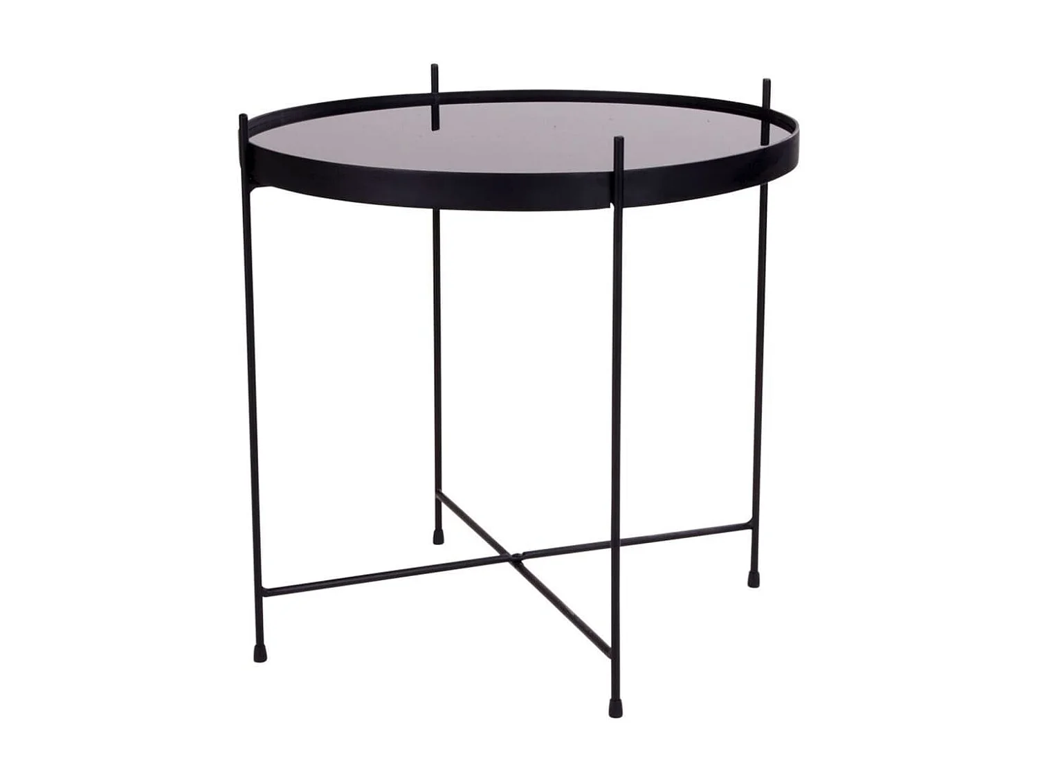 Table basse Scarlett 48x48 cm Noir