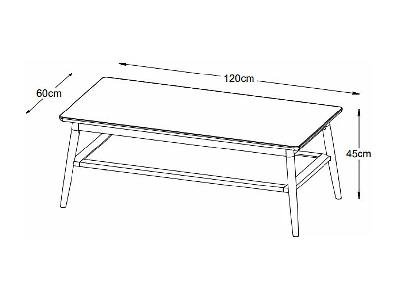 Kiyo - Table basse en bois et cannage 120x60cm - Bois clair