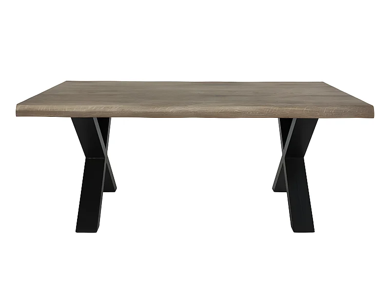 Tony Couchtisch mit gewelltem Kante, smoked Eiche.