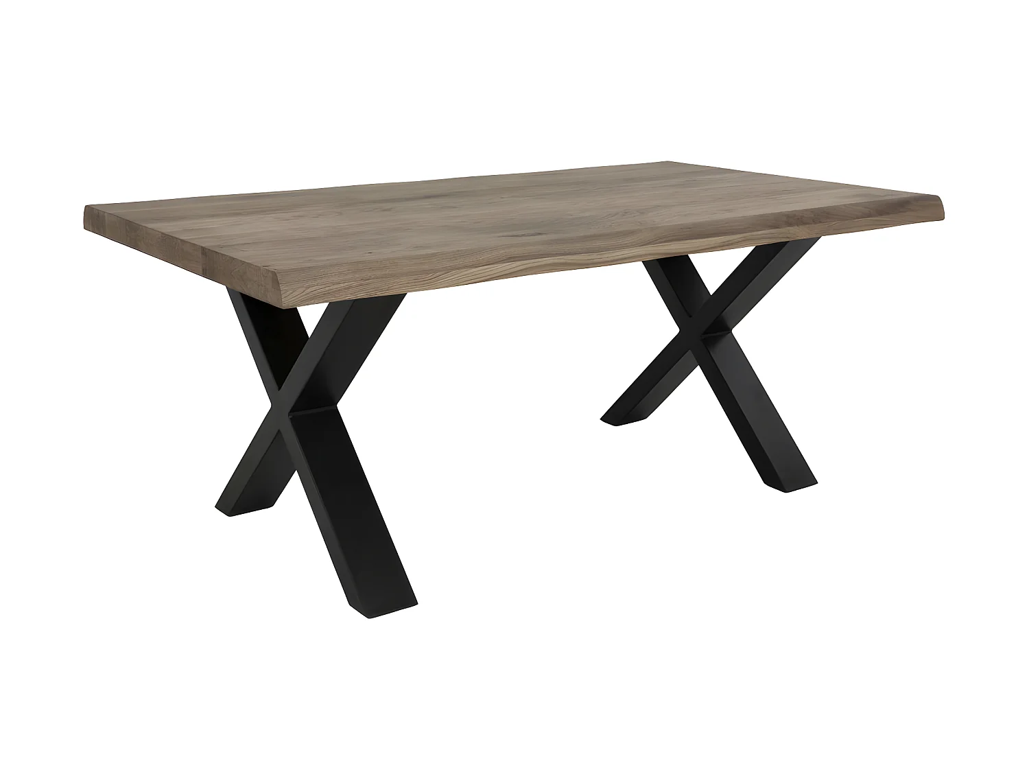 Tony salontafel met golvende rand, gerookte eik.