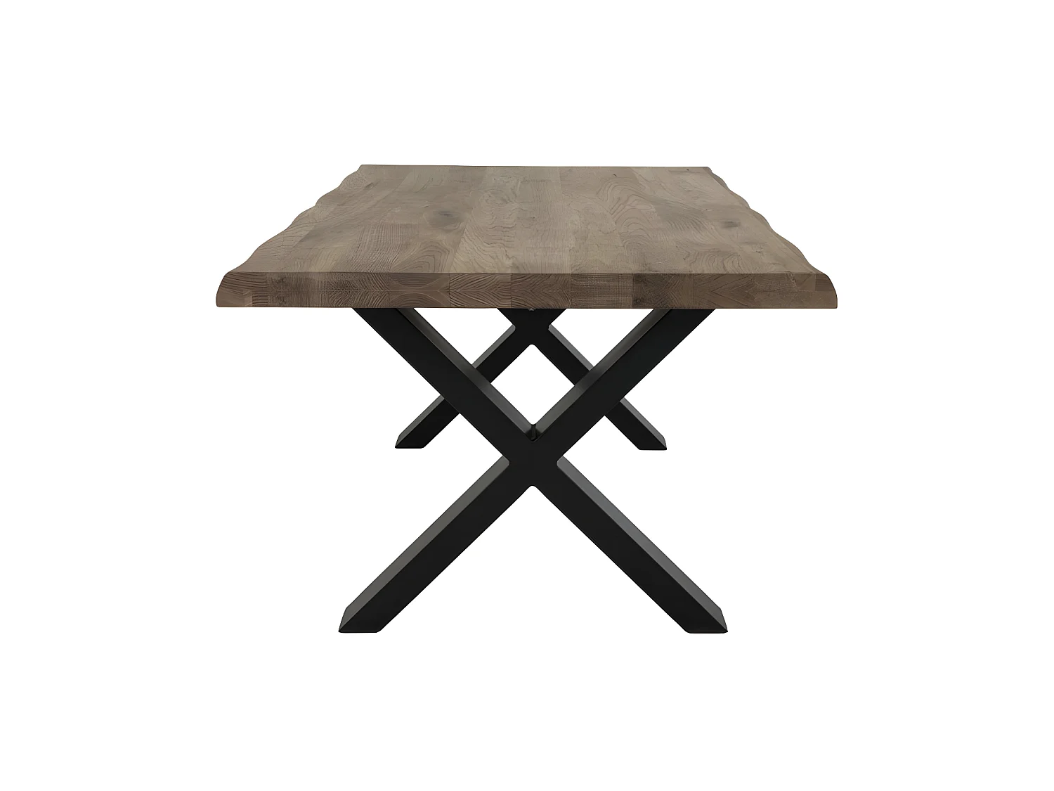 Tony salontafel met golvende rand, gerookte eik.