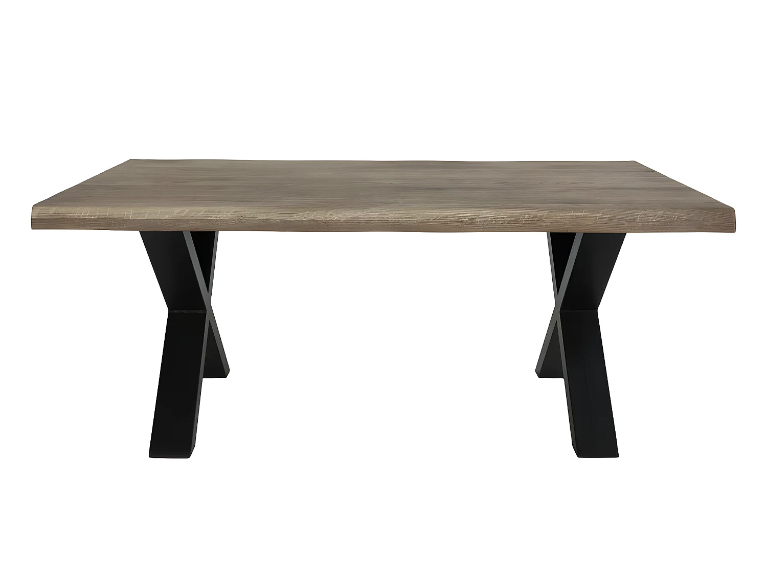 Tony salontafel met golvende rand, gerookte eik.