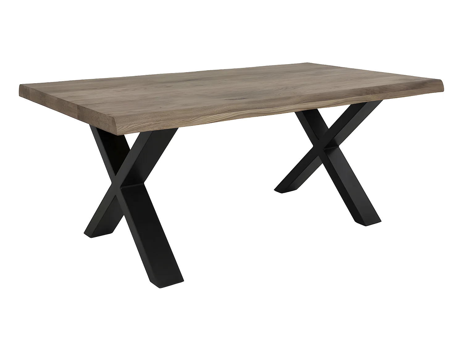 Tony salontafel met golvende rand, gerookte eik.