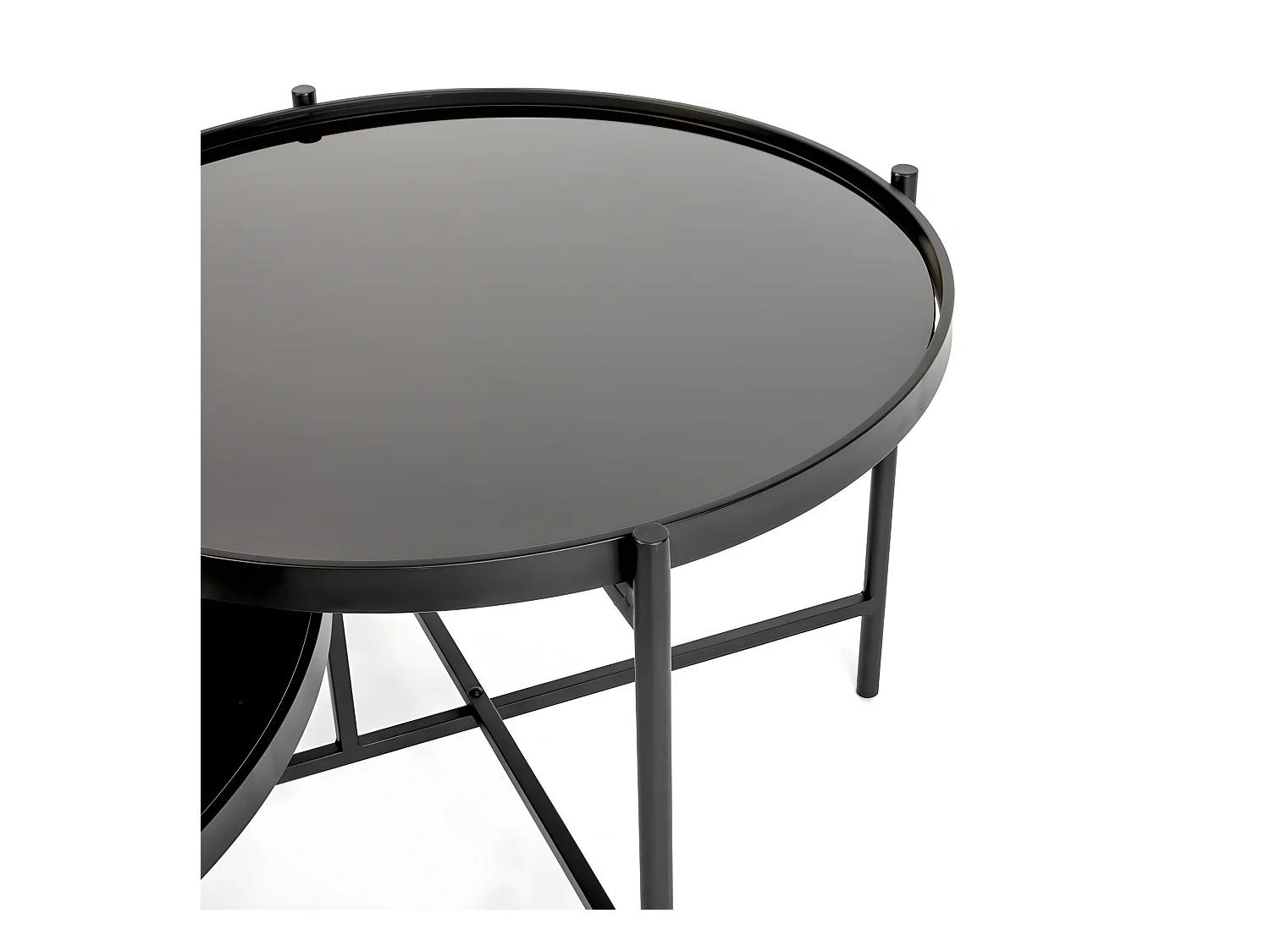 Li - Table basse en métal - Noir