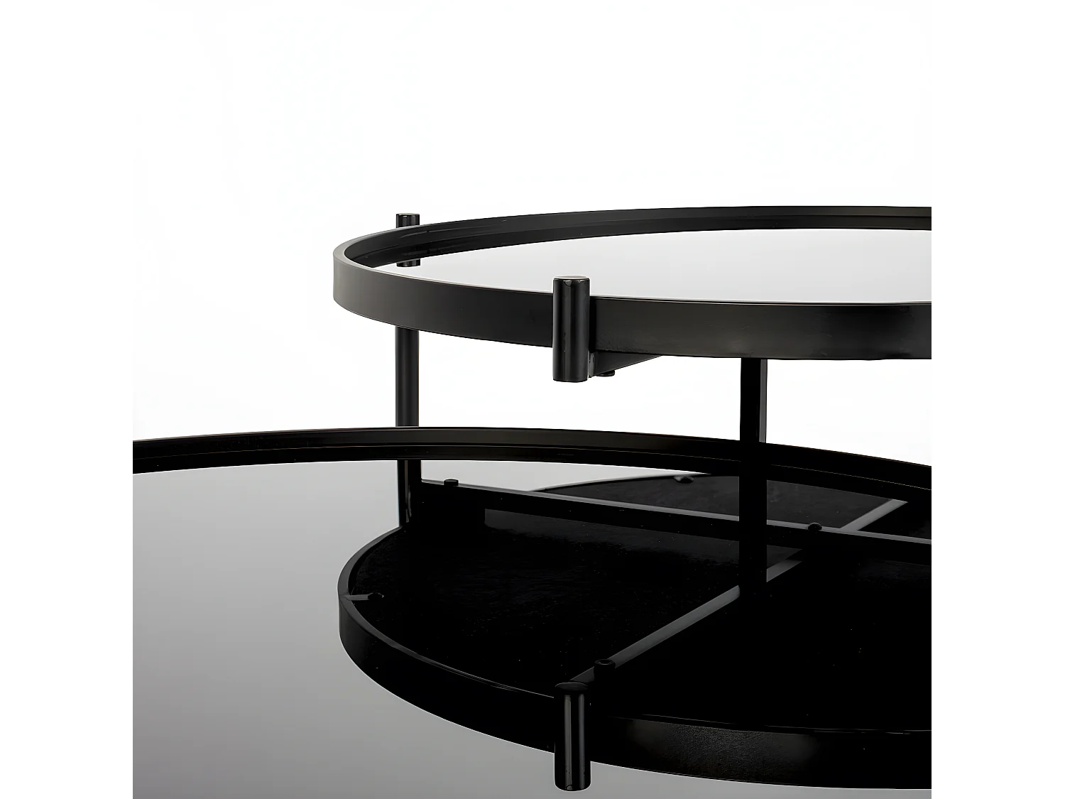 Li - Table basse en métal - Noir