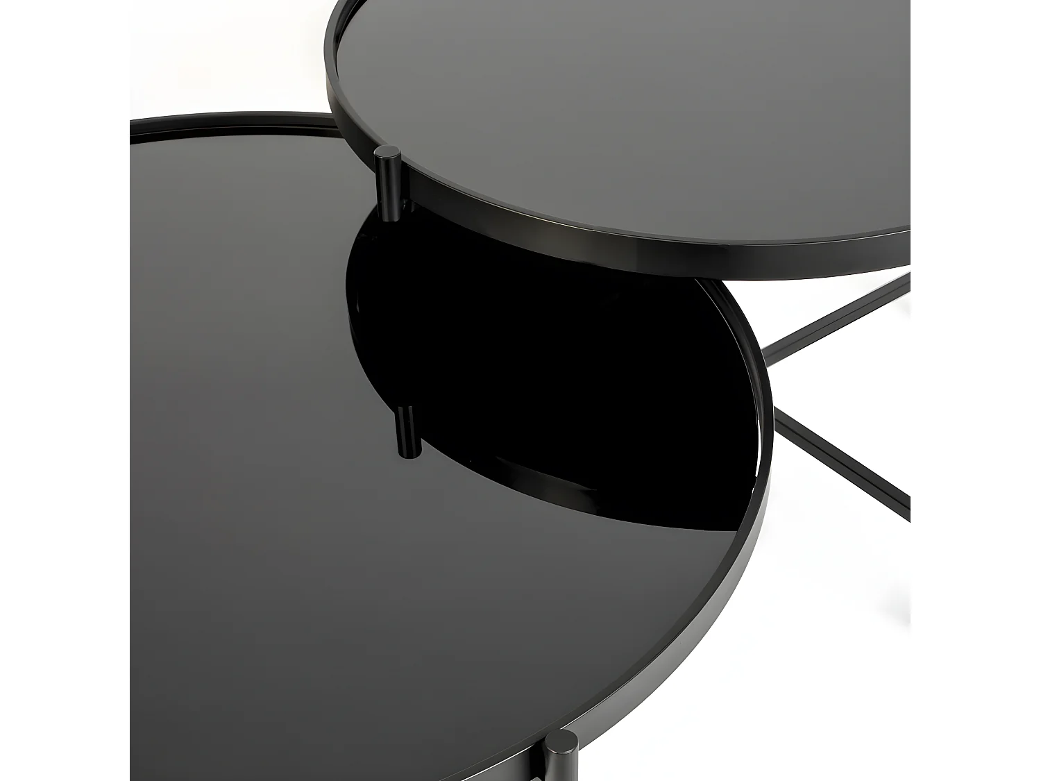 Li - Table basse en métal - Noir