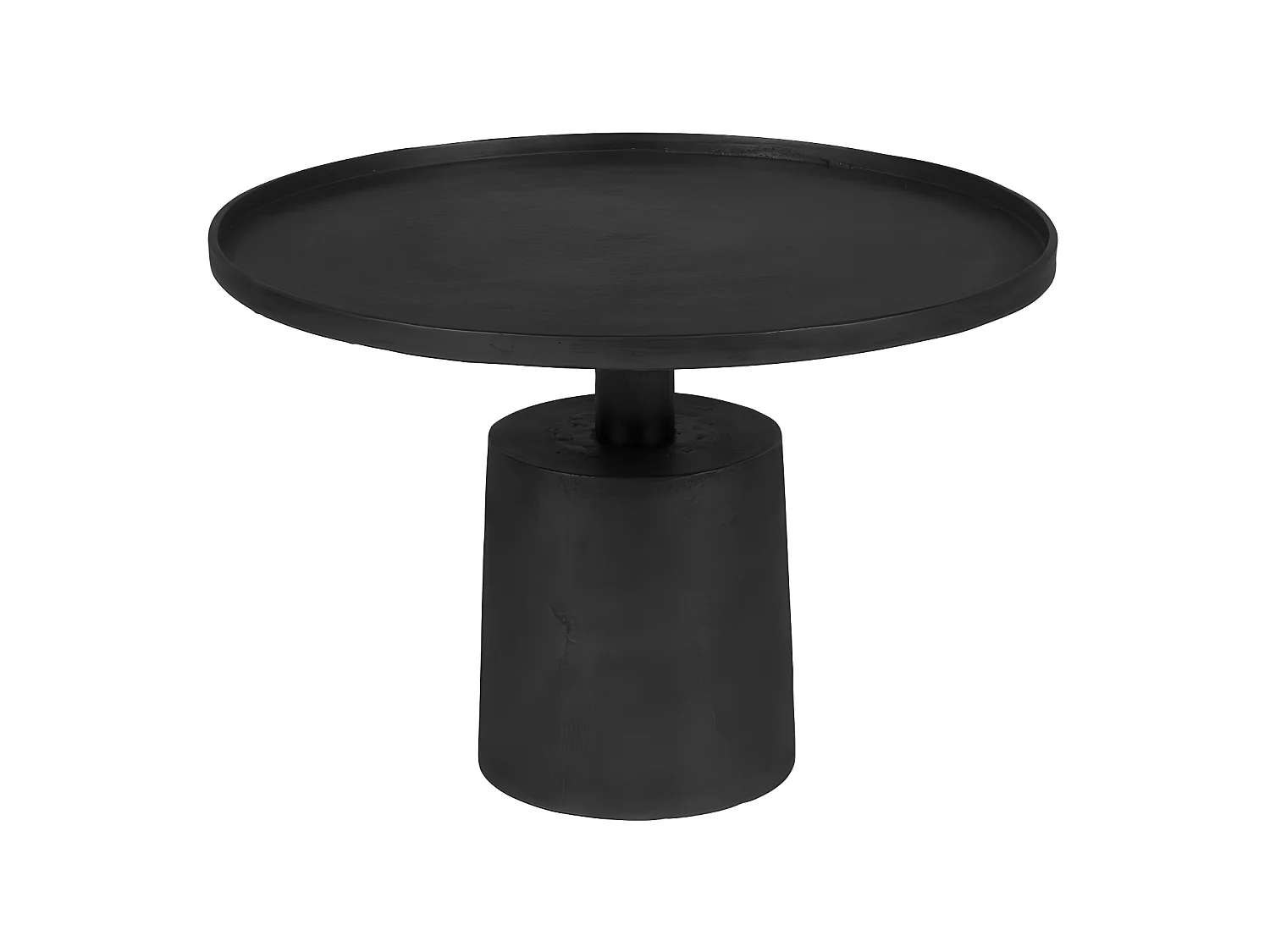 Mason - Table basse ronde en métal ø60cm - Noir