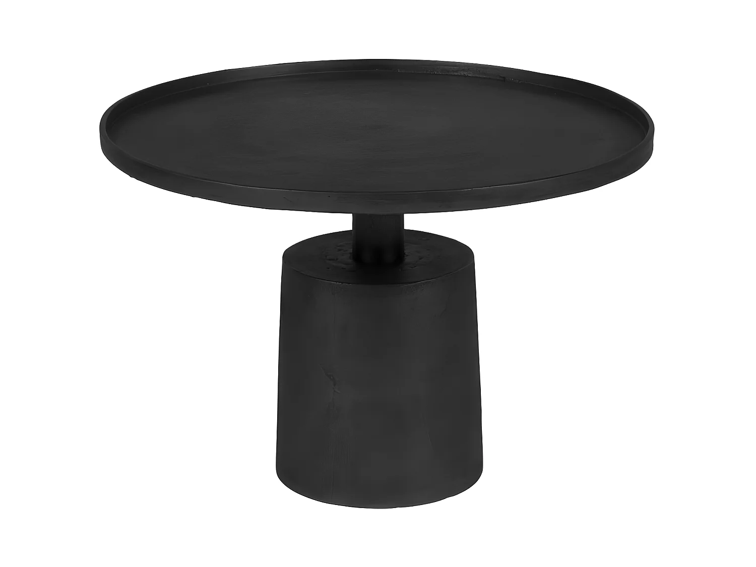 Mason - Table basse ronde en métal ø60cm - Noir