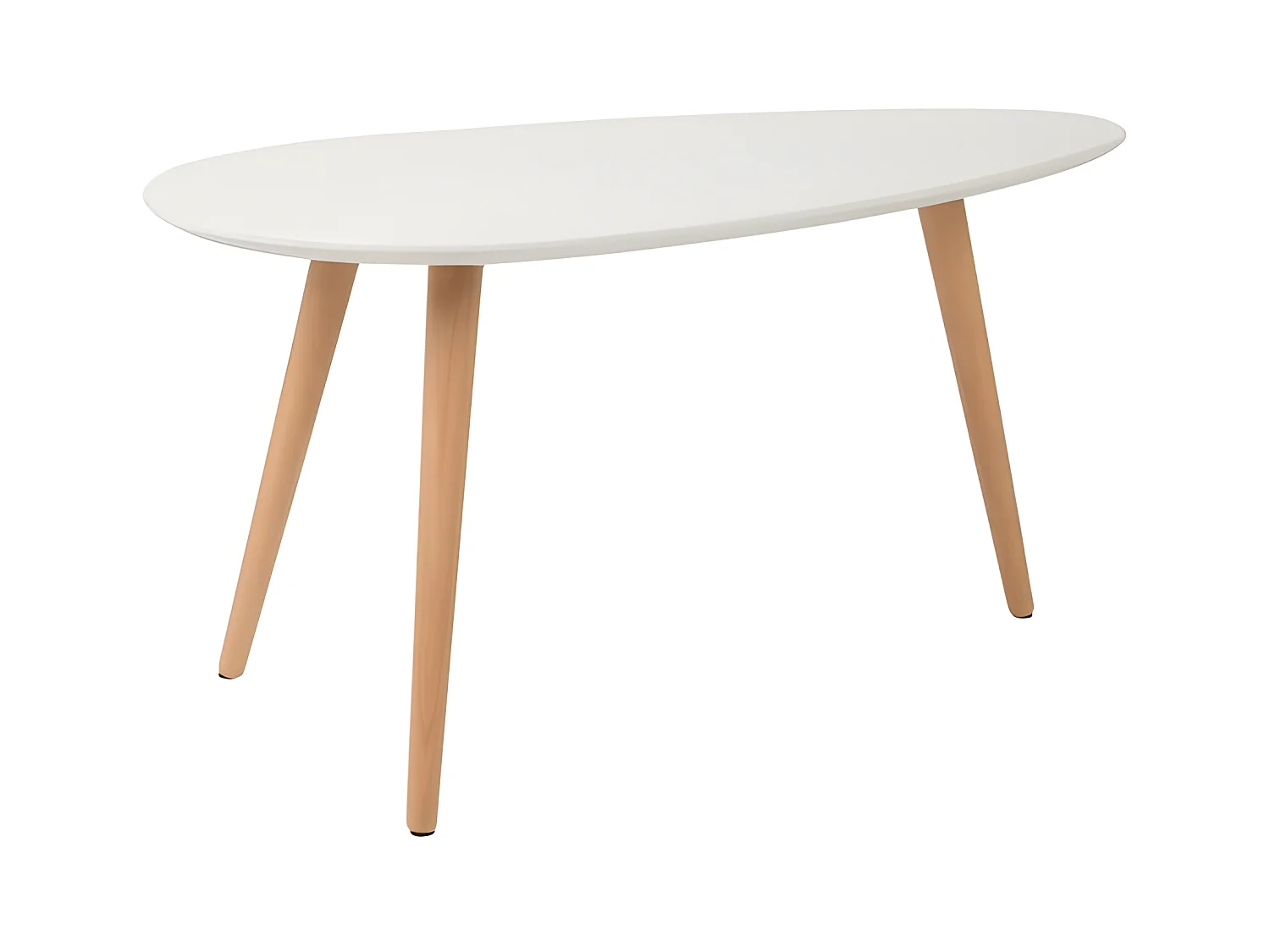 Drop - 2 tables basses laquées - Couleur - Blanc
